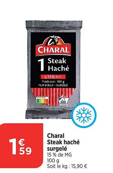 Charal Steak haché surgelé