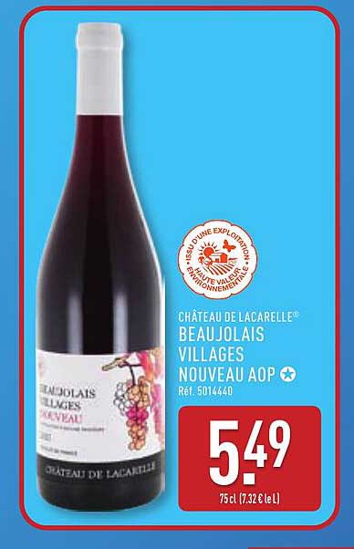 CHÂTEAU DE LACARELLE® BEAUJOLAIS VILLAGES NOUVEAU AOP