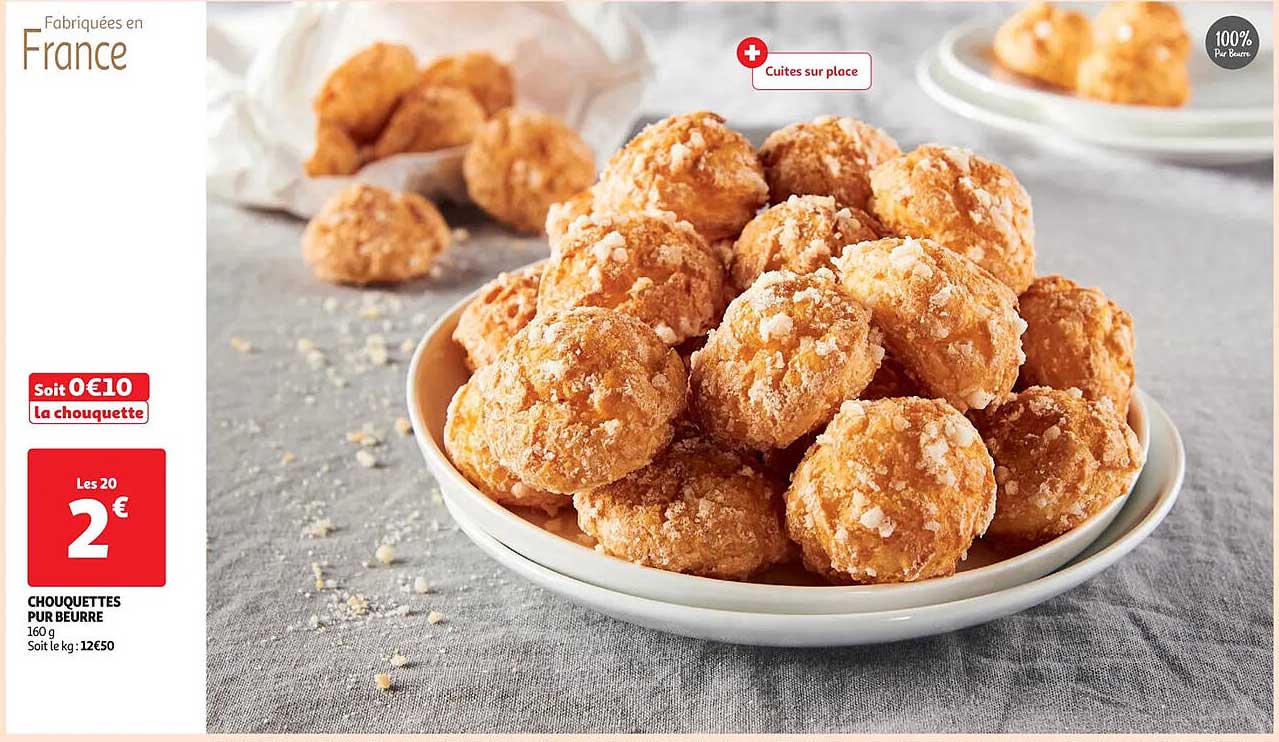 CHOUQUETTES PUR BEURRE