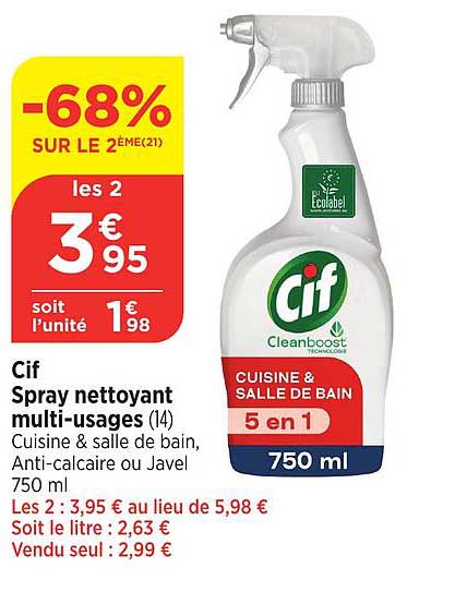 Cif Spray nettoyant multi-usages 5 en 1