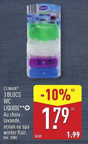 CLINAIR® 3 BLOCS WC LIQUIDE**