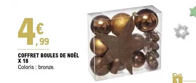 COFFRET BOULES DE NOËL X 18