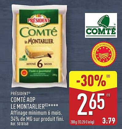 COMTÉ AOP LE MONTARLIER