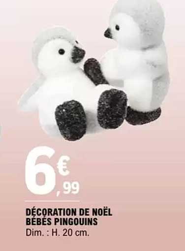 DÉCORATION DE NOËL BÉBÉS PINGOUINS