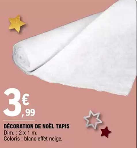 DÉCORATION DE NOËL TAPIS