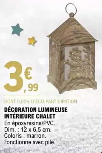 DÉCORATION LUMINEUSE INTÉRIEURE CHALET