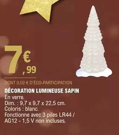 DÉCORATION LUMINEUSE SAPIN