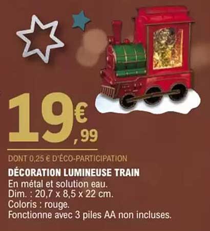 DÉCORATION LUMINEUSE TRAIN