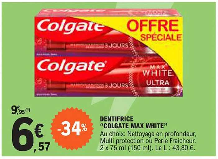 DENTIFRICE "COLGATE MAX WHITE"