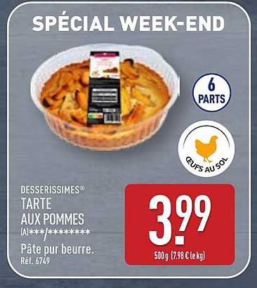 DESSERISSIMES® TARTE AUX POMMES