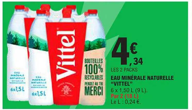 EAU MINÉRALE NATURELLE "VITTEL"