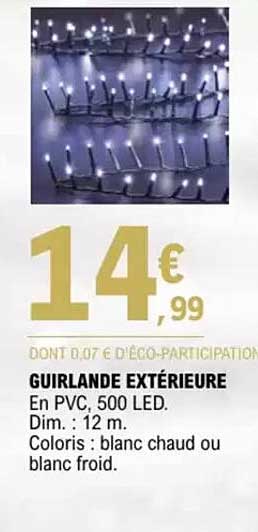 GUIRLANDE EXTÉRIEURE