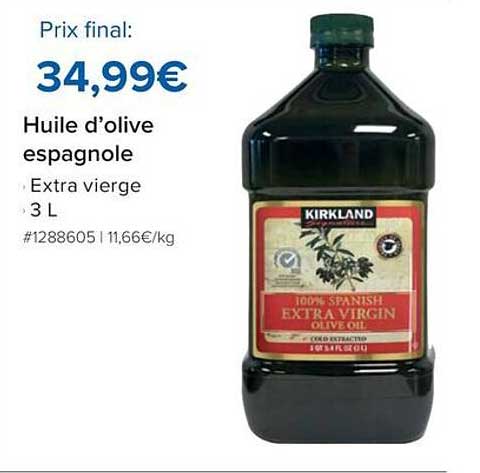 Huile d'olive espagnole Extra vierge