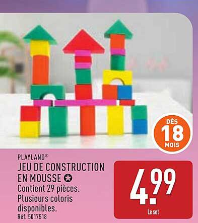 JEU DE CONSTRUCTION EN MOUSSE