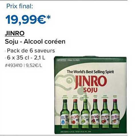 JINRO Soju - Alcool coréen