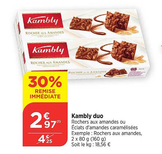 Kambly duo Rocher aux amandes