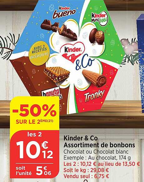 Kinder & Co Assortiment de bonbons