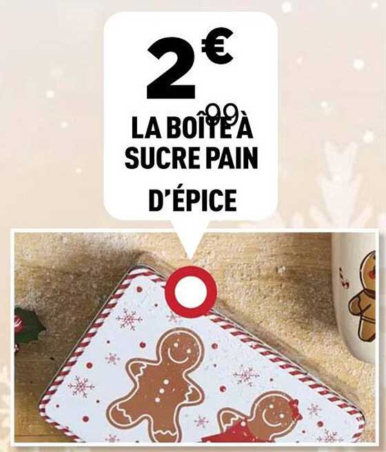 LA BOÎTE À SUCRE PAIN D'ÉPICE