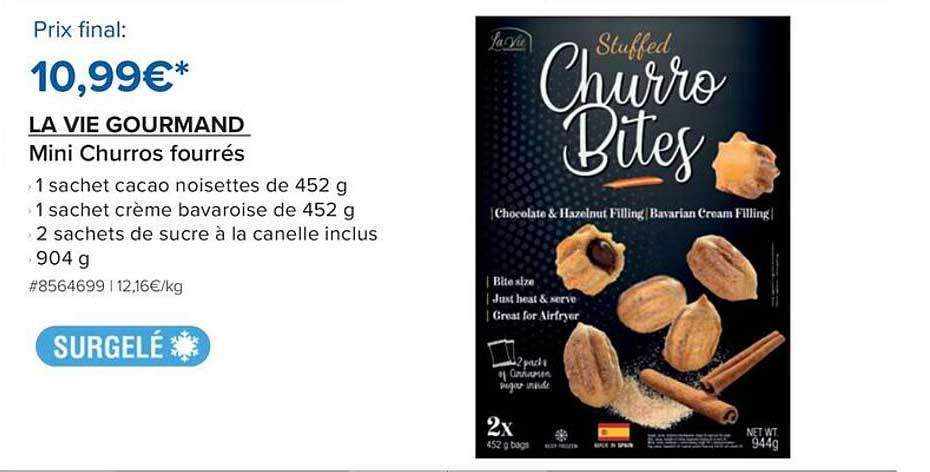 LA VIE GOURMAND Mini Churros fourrés