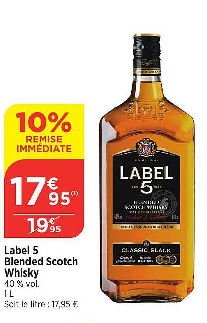 Label 5 Blended Scotch Whisky