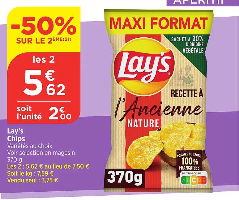 Lay's Chips Recette à l'Ancienne Nature