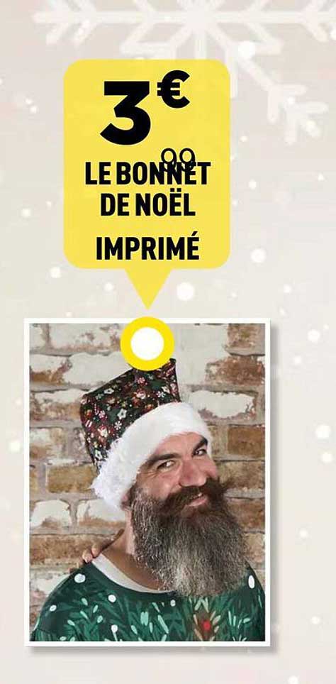 LE BONNET DE NOËL IMPRIMÉ