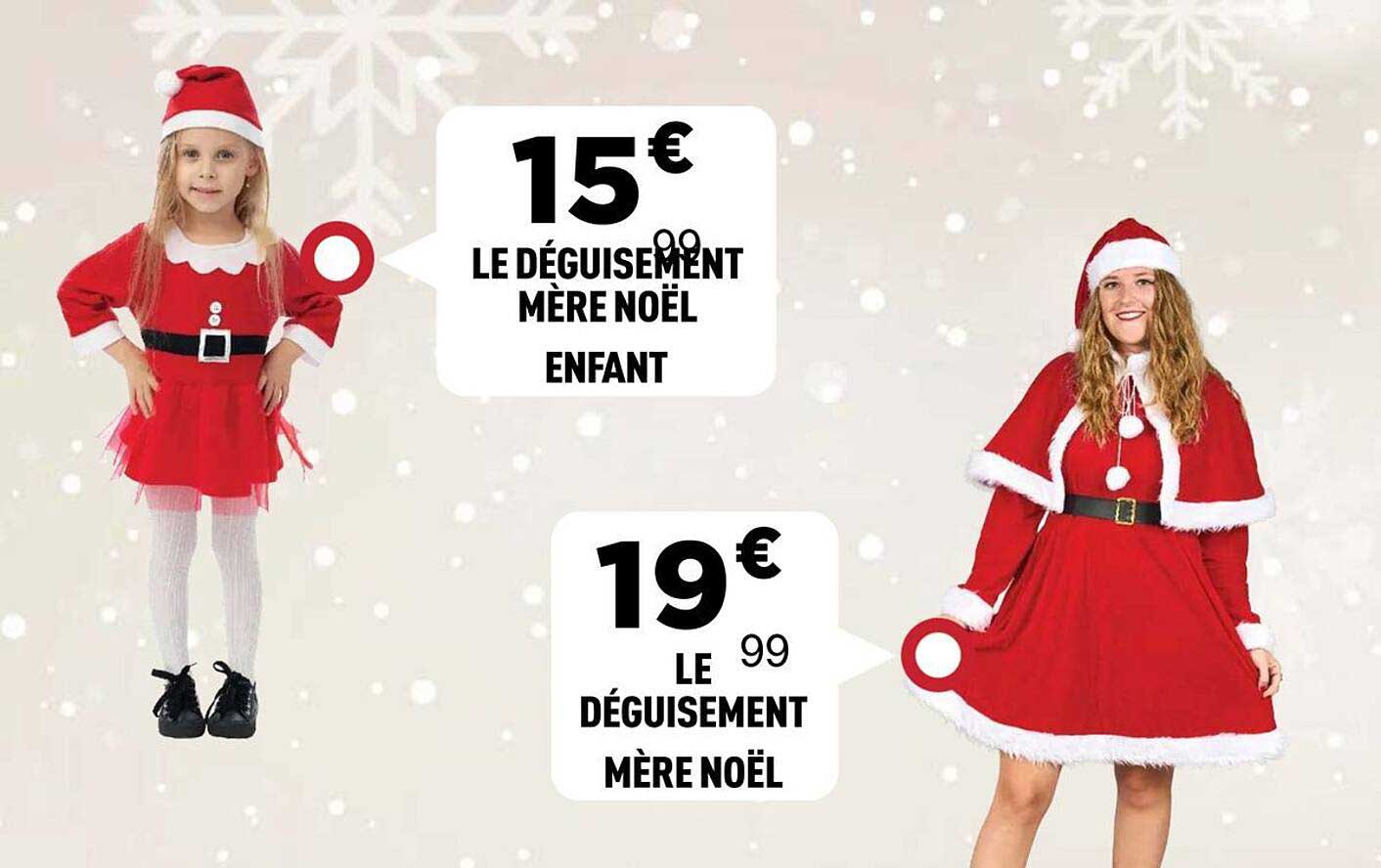 LE DÉGUISEMENT MÈRE NOËL ENFANT  
LE DÉGUISEMENT MÈRE NOËL  