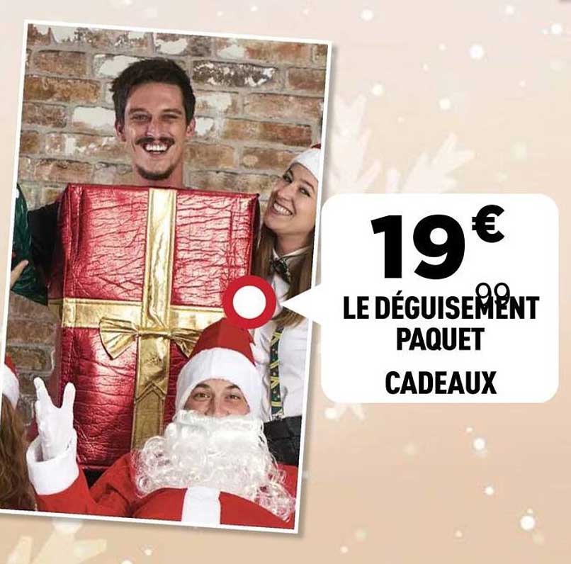 LE DÉGUISEMENT PAQUET CADEAUX