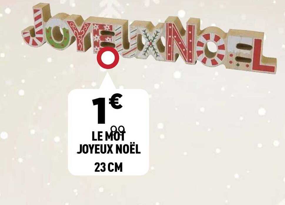 LE MOT JOYEUX NOËL