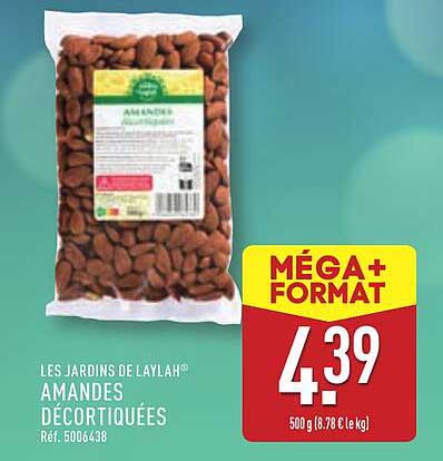 LES JARDINS DE LAYLAH® AMANDES DÉCORTIQUÉES