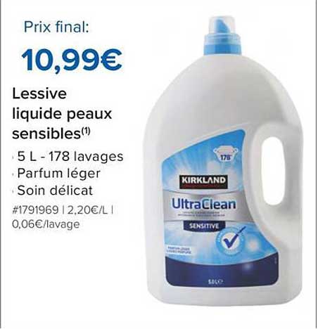 Lessive liquide peaux sensibles