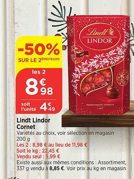 Lindt Lindor Cornet