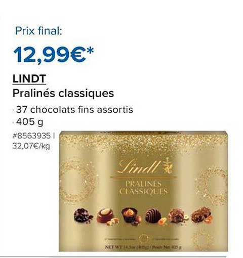 LINDT Pralinés classiques