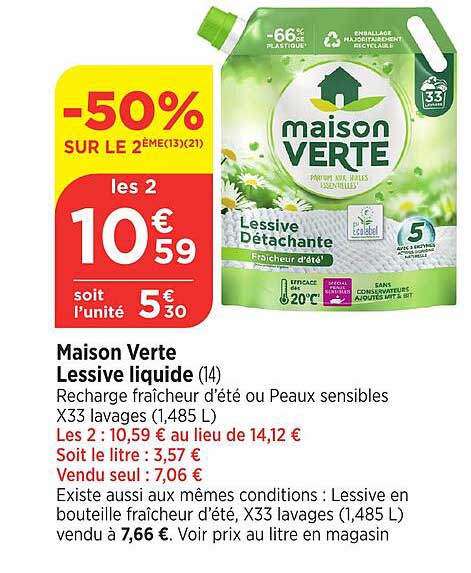 Maison Verte Lessive liquide