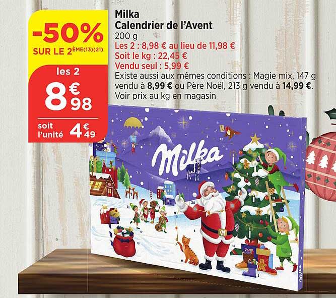 Milka Calendrier de l’Avent