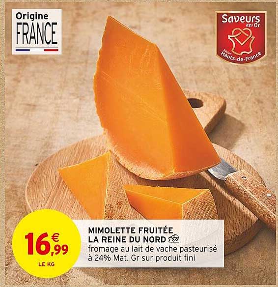 Mimolette fruitée La Reine du Nord