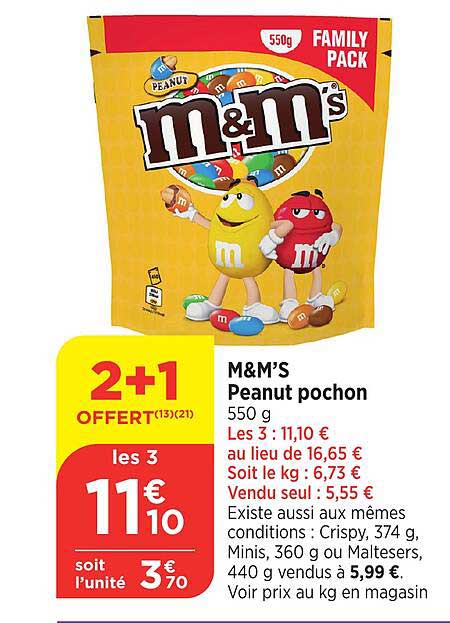 M&M’S Peanut pochon