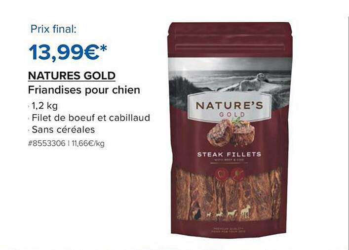 NATURE'S GOLD Friandises pour chien