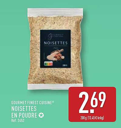 Noisettes en poudre