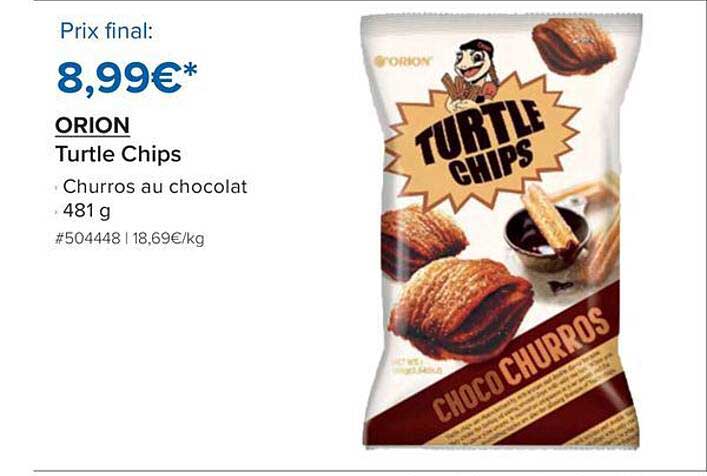 ORION Turtle Chips Choco Churros