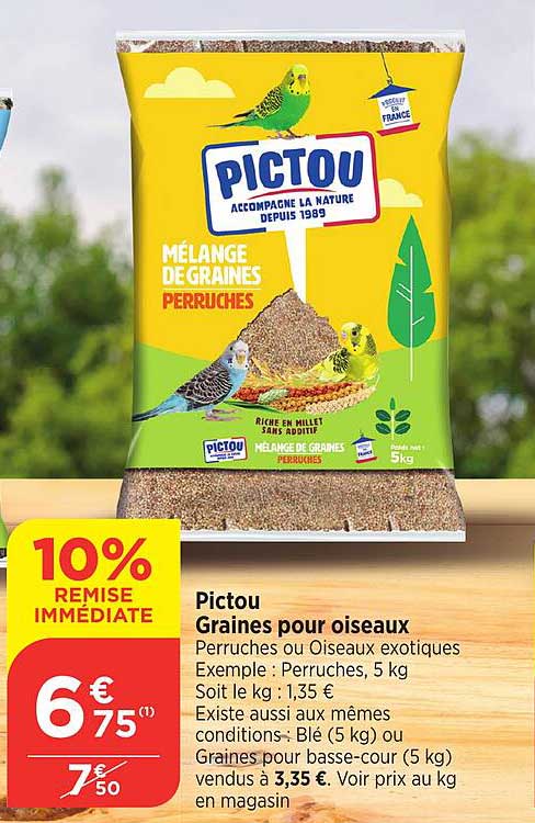 Pictou Mélange de graines Perruches