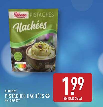 Pistaches hachées