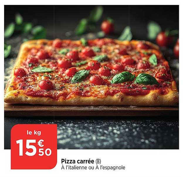 Pizza carrée (B)