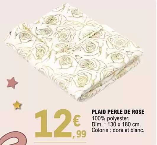 PLAID PERLE DE ROSE