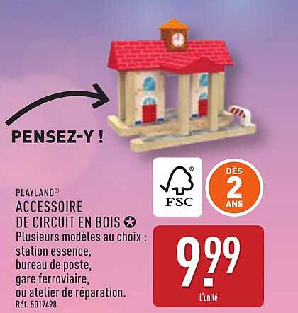 PLAYLAND ACCESSOIRE DE CIRCUIT EN BOIS