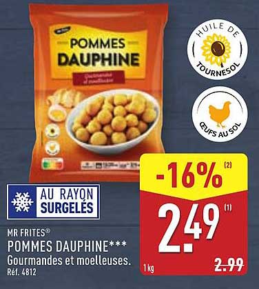 POMMES DAUPHINE***