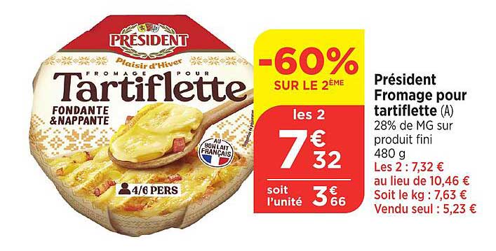 Président Fromage pour tartiflette