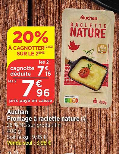 Raclette nature