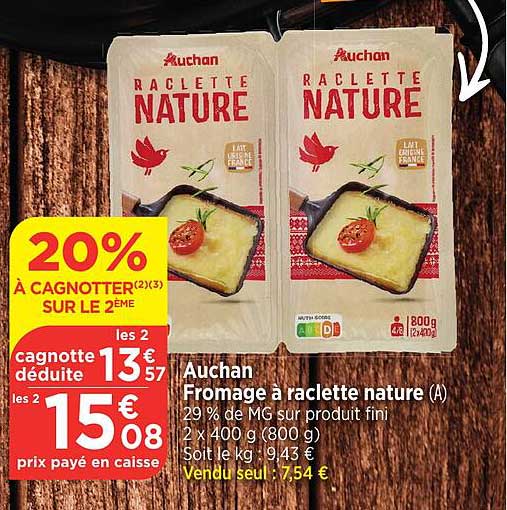 Raclette nature