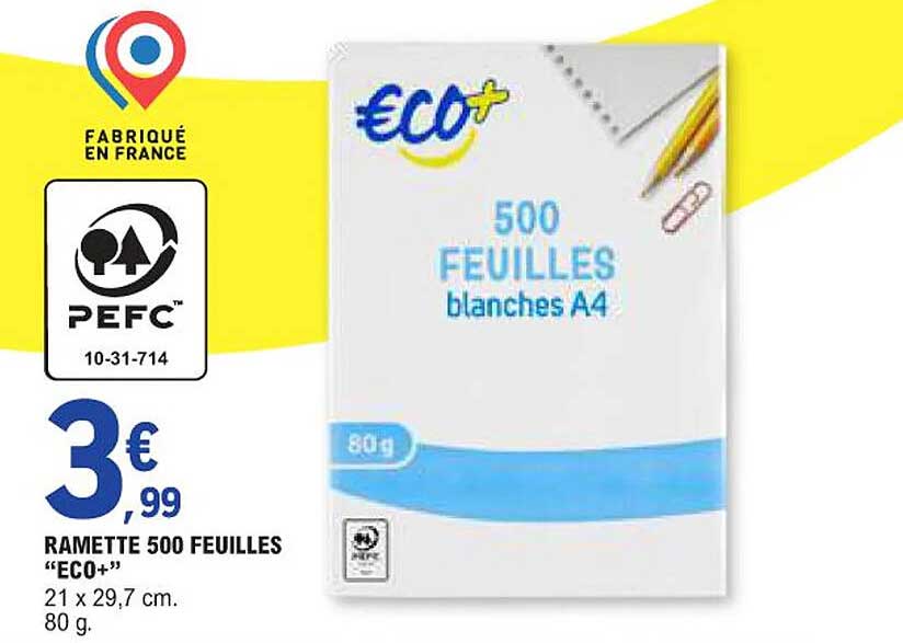 RAMETTE 500 FEUILLES "ECO+"